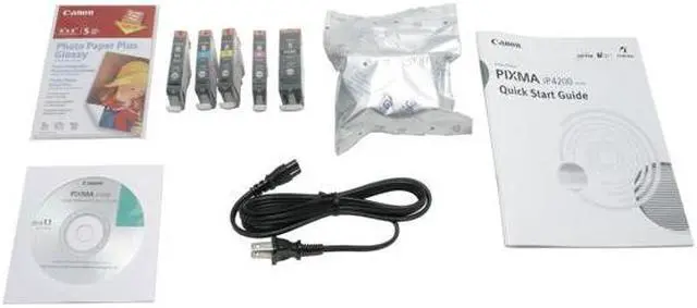 Alt view image 9 of 10 - Canon PIXMA iP4200 9992A001 29 ppm(approx. 2.1 seconds per page) Black Print Speed 9600 x 2400 dpi Color Print Quality USB InkJet Photo Color Printer