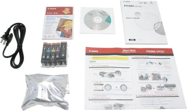 Alt view image 13 of 14 - Canon MP500 0579B002 29 ppm(approx. 2.1 seconds per page) Black Print Speed 9600 x 2400 dpi Color Print Quality USB InkJet MFC / All-In-One Color Printer