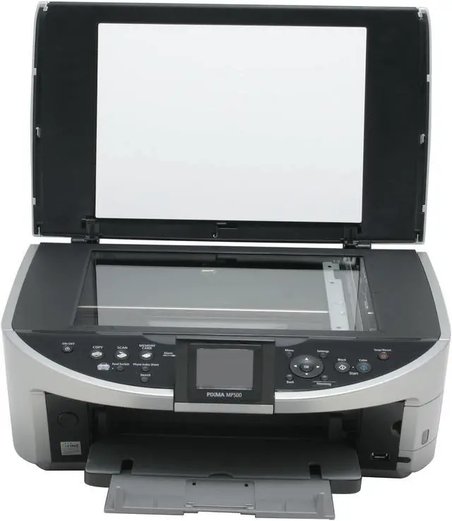 Alt view image 7 of 14 - Canon MP500 0579B002 29 ppm(approx. 2.1 seconds per page) Black Print Speed 9600 x 2400 dpi Color Print Quality USB InkJet MFC / All-In-One Color Printer