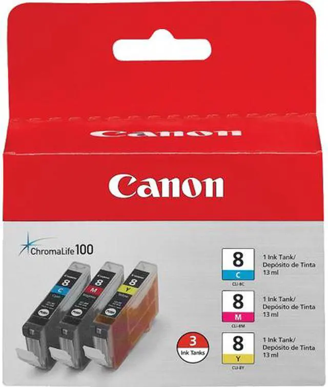 Canon CLI-8 Ink Cartridge Combo Pack Cyan/Magenta/Yellow