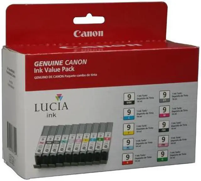 Main image of Canon PGI-9 Ink Cartridge - Combo Pack - Matte Black/Gray/Cyan/Magenta/Yellow/Photo Black/Photo Cyan/Photo Magenta/Red/Green