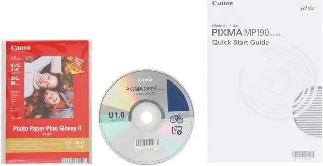 Alt view image 17 of 18 - Canon PIXMA MP190 2910B002 Up to 19 ppm Black Print Speed 4800 x 1200 dpi Color Print Quality USB InkJet MFC / All-In-One Color Printer