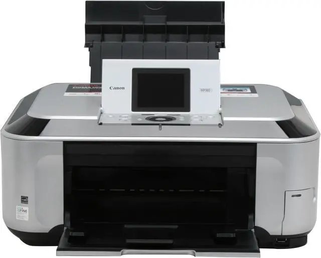 Alt view image 8 of 20 - Canon PIXMA MP980 2922B002 Up to 26 ppm Black Print Speed 9600 x 2400 dpi Color Print Quality Ethernet (RJ-45) / USB / Wi-Fi InkJet MFC / All-In-One Color Printer