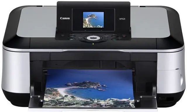 Alt view image 12 of 20 - Canon PIXMA MP620 2921B002 Up to 26 ppm Black Print Speed 9600 x 2400 dpi Color Print Quality Ethernet (RJ-45) / USB / Wi-Fi InkJet MFC / All-In-One Color Printer