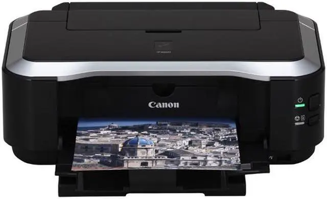 Alt view image 11 of 18 - Canon PIXMA iP4600 2909B002 Up to 26 ppm Black Print Speed 9600 x 2400 dpi Color Print Quality USB InkJet Photo Color Printer