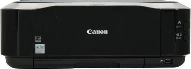Alt view image 12 of 18 - Canon PIXMA iP4600 2909B002 Up to 26 ppm Black Print Speed 9600 x 2400 dpi Color Print Quality USB InkJet Photo Color Printer