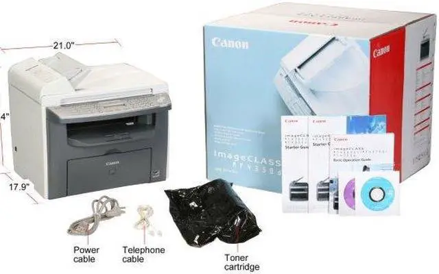 Alt view image 9 of 9 - Canon imageCLASS MF4350d 2711B001 MFC / All-In-One Up to 23 ppm Monochrome USB Laser Printer
