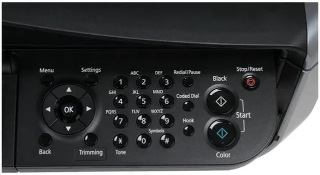 Alt view image 3 of 6 - Canon PIXMA MX850 2436B018AA Up to 31 ppm Black Print Speed 9600 x 2400 dpi Color Print Quality Ethernet (RJ-45) / USB InkJet MFC / All-In-One Color Printer