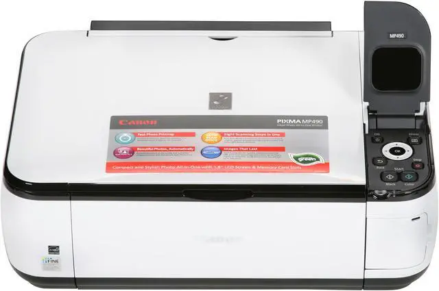 Alt view image 2 of 9 - Canon PIXMA MP490 3745B002 8.4 ipm Black Print Speed 4800 x 1200 dpi Color Print Quality USB InkJet MFC / All-In-One Color Printer