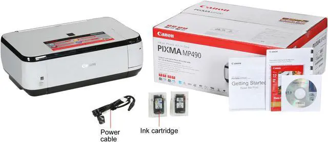 Alt view image 9 of 9 - Canon PIXMA MP490 3745B002 8.4 ipm Black Print Speed 4800 x 1200 dpi Color Print Quality USB InkJet MFC / All-In-One Color Printer