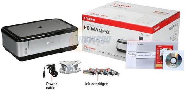 Alt view image 8 of 8 - Canon PIXMA MP560 3747B002 9.2 ipm Black Print Speed 9600 x 2400 dpi Color Print Quality USB / Wi-Fi InkJet MFC / All-In-One Color Printer