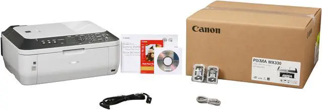 Alt view image 8 of 8 - Canon PIXMA MX330 3300B019AA Black ESAT: 7.5 ipm Black Print Speed 4800 x 1200 dpi Color Print Quality USB InkJet MFC / All-In-One Color Printer