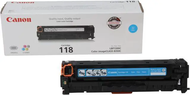Alt view image 2 of 8 - Canon 118 Toner Cartridge - Cyan