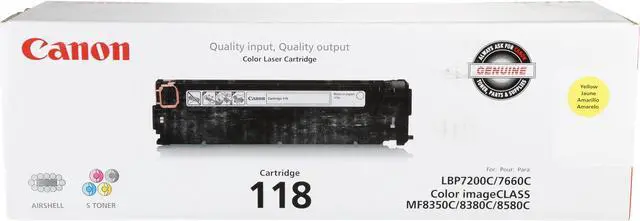 Main image of Canon 118 Toner Cartridge - Yellow