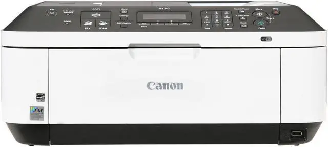 Alt view image 3 of 7 - Canon PIXMA MX340 4204B019AA Black ESAT: 8.4 ipm Black Print Speed 4800 x 1200 dpi Color Print Quality USB / Wi-Fi InkJet MFC / All-In-One Color Printer