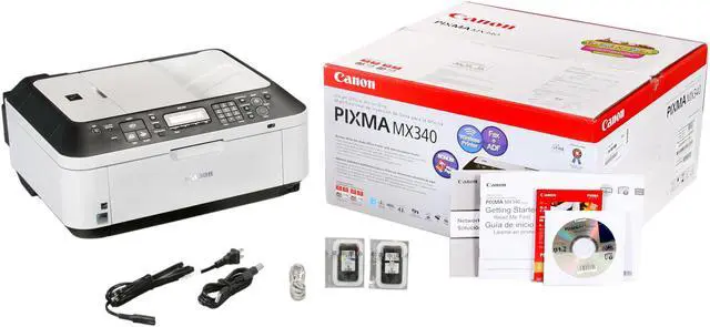 Alt view image 7 of 7 - Canon PIXMA MX340 4204B019AA Black ESAT: 8.4 ipm Black Print Speed 4800 x 1200 dpi Color Print Quality USB / Wi-Fi InkJet MFC / All-In-One Color Printer