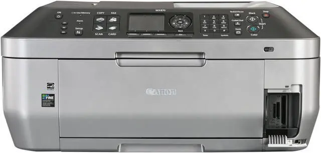 Alt view image 3 of 12 - Canon PIXMA MX870 4206B027 Black ESAT: 9.4 ipm Black Print Speed 9600 x 2400 dpi Color Print Quality Ethernet (RJ-45) / USB / Wi-Fi InkJet MFC / All-In-One Color Printer W/X Mark I Bluetooth wireless Mouse