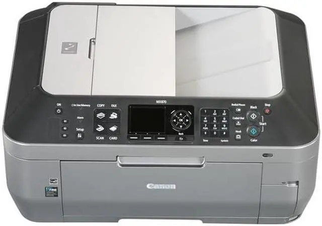 Alt view image 4 of 12 - Canon PIXMA MX870 4206B027 Black ESAT: 9.4 ipm Black Print Speed 9600 x 2400 dpi Color Print Quality Ethernet (RJ-45) / USB / Wi-Fi InkJet MFC / All-In-One Color Printer W/X Mark I Bluetooth wireless Mouse