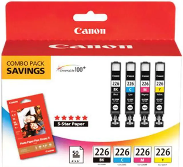 Main image of Canon CLI-226 Ink Cartridge - Combo Pack - Black/Cyan/Magenta/Yellow/Paper