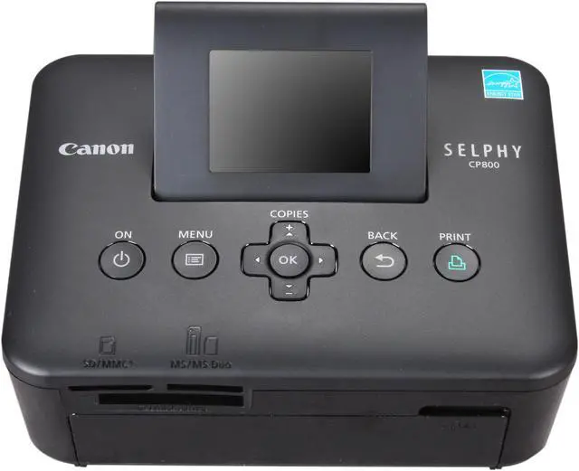 Alt view image 6 of 7 - Canon SELPHY CP800 4350B001 47 seconds / page Black Print Speed 300 x 300 dpi Color Print Quality USB Dye-Sublimation Photo Color Printer