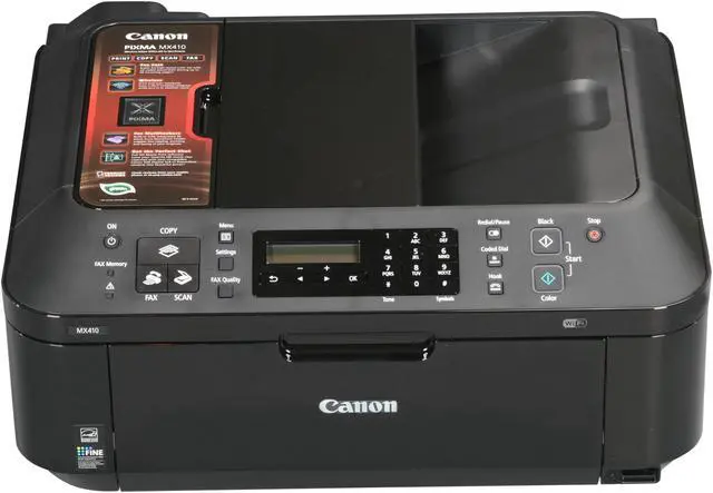 Alt view image 6 of 8 - Canon PIXMA MX410 4788B018 ESAT: 8.7 ipm Black Print Speed 4800 x 1200 dpi Color Print Quality USB / Wi-Fi InkJet MFC / All-In-One Color Printer