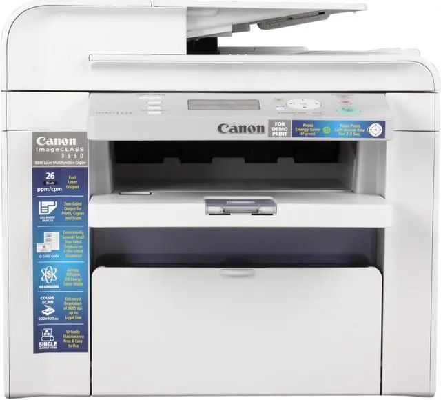 Alt view image 3 of 10 - Canon imageCLASS D550 (4509B061) Duplex Up to 1200 x 600 DPI USB Monochrome Laser MFP Printer