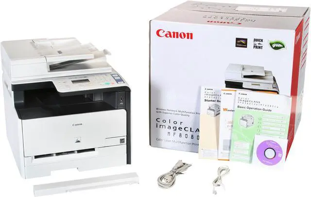 Alt view image 10 of 10 - Canon Color imageCLASS MF8080Cw MFP Up to 12 ppm Color Ethernet (RJ-45) / USB / Wi-Fi Laser Printer