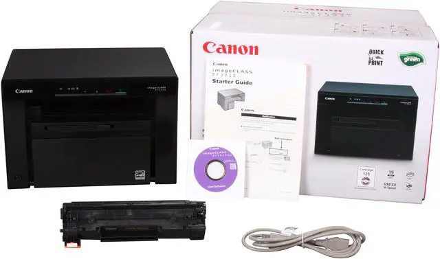 Alt view image 8 of 8 - Canon imageCLASS MF3010 Monochrome Multifunction Laser Printer