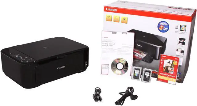 Alt view image 8 of 8 - Canon PIXMA MG3120 Approx. 9.2 ipm Black Print Speed 4800 x 1200 dpi Color Print Quality USB / Wi-Fi InkJet MFC / All-In-One Color Printer