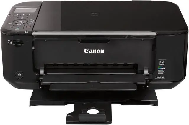Alt view image 2 of 8 - Canon PIXMA MG4120 Approx. 9.9 ipm Black Print Speed 4800 x 1200 dpi Color Print Quality USB / Wi-Fi InkJet MFC / All-In-One Color Printer