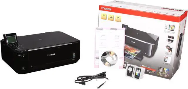 Alt view image 8 of 8 - Canon PIXMA MG4120 Approx. 9.9 ipm Black Print Speed 4800 x 1200 dpi Color Print Quality USB / Wi-Fi InkJet MFC / All-In-One Color Printer