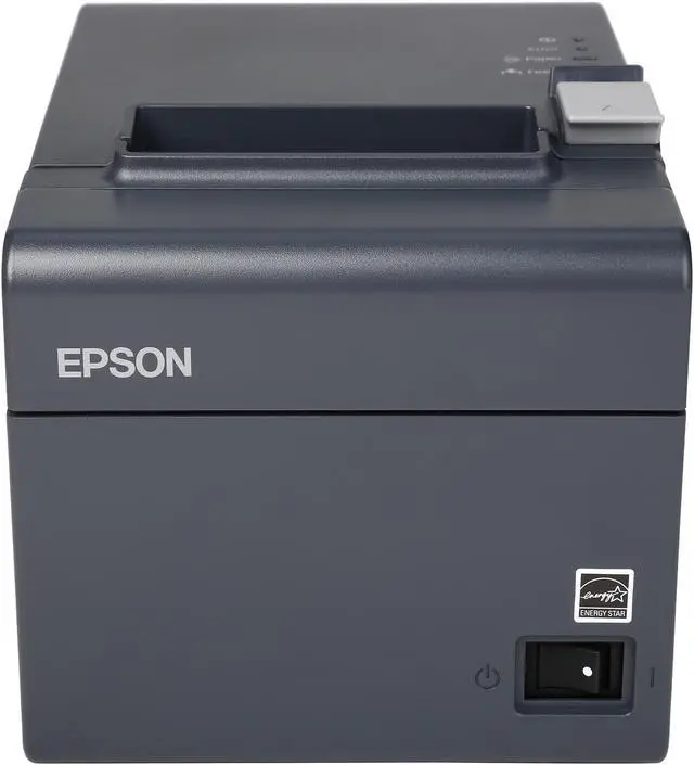 Alt view image 2 of 8 - Epson TM-T20II Single-station Thermal Receipt Printer, USB, Serial, Dark Gray - C31CD52062
