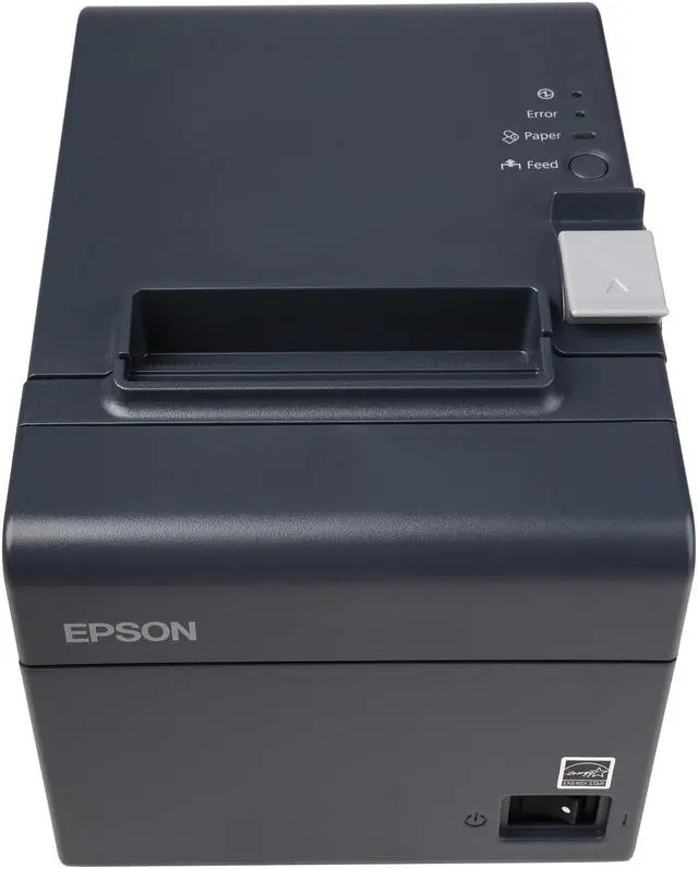 Alt view image 3 of 8 - Epson TM-T20II Single-station Thermal Receipt Printer, USB, Serial, Dark Gray - C31CD52062