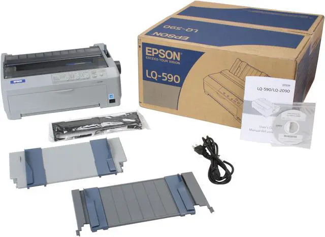 Alt view image 8 of 8 - EPSON LQ-590 (C11C558001) 24 pin Dot Matrix Impact Printer
