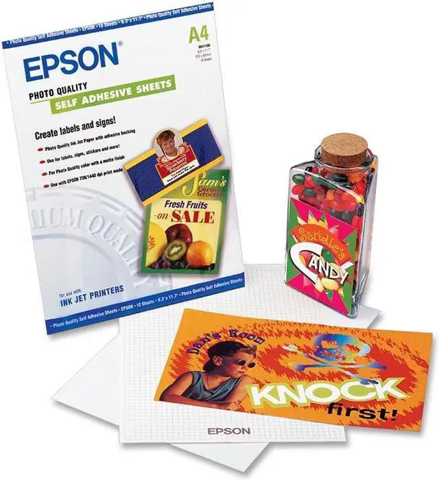 Main image of Epson S041106 Self-adhesive 8.30" Width x 11.70" Length - 1 Each - Blue