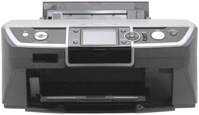 Alt view image 2 of 4 - EPSON Stylus Photo R380 C11C658011 Up to 30 ppm Black Print Speed 5760 x 1440 dpi Color Print Quality USB InkJet Photo Color Printer