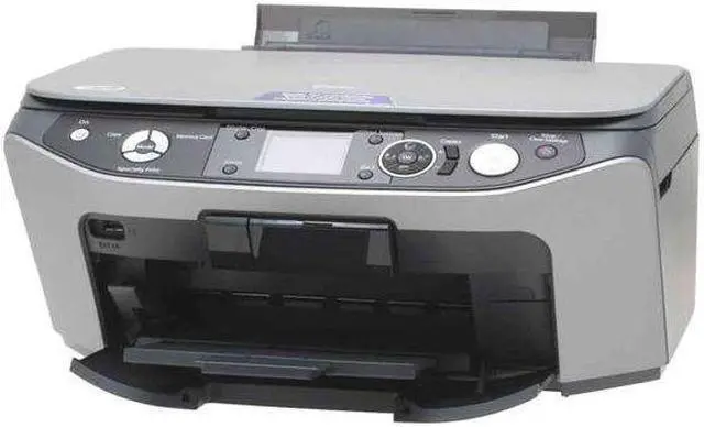 Alt view image 2 of 3 - EPSON Stylus Photo RX580 C11C663011 Up to 30 ppm Black Print Speed 5760 x 1440 dpi Color Print Quality USB InkJet Photo Color Printer