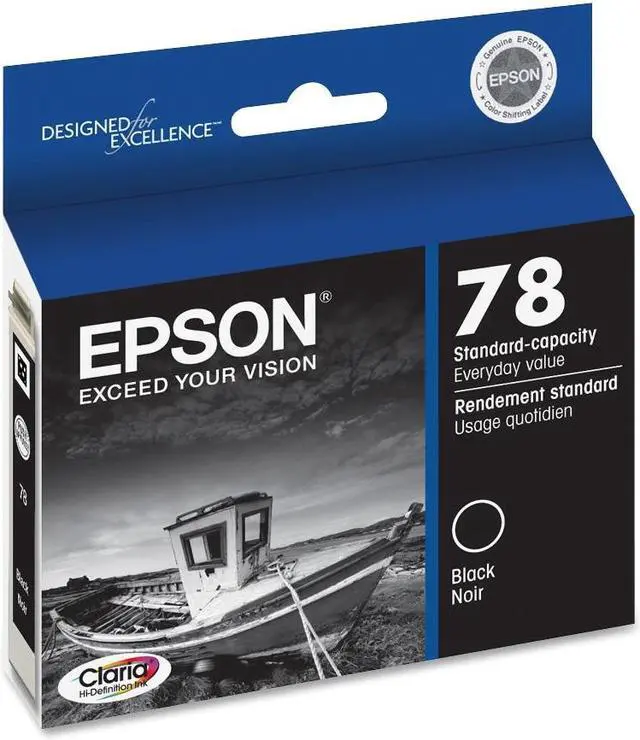 Main image of EPSON 78 (T078120) Ink Cartridge For Epson Stylus Photo RX580, R260, R380 Black