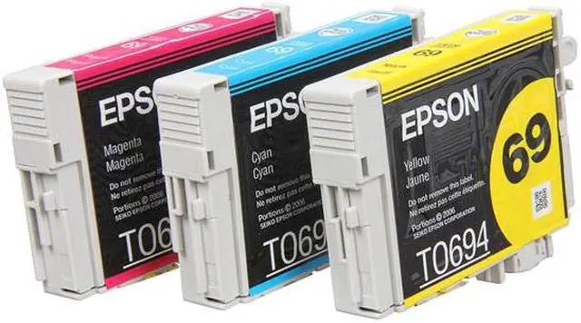 Alt view image 2 of 5 - EPSON 69 (T069520) Color DURABrite Ink Cartridge For Epson Stylus CX5000, CX6000 Cyan, Magenta and Yellow