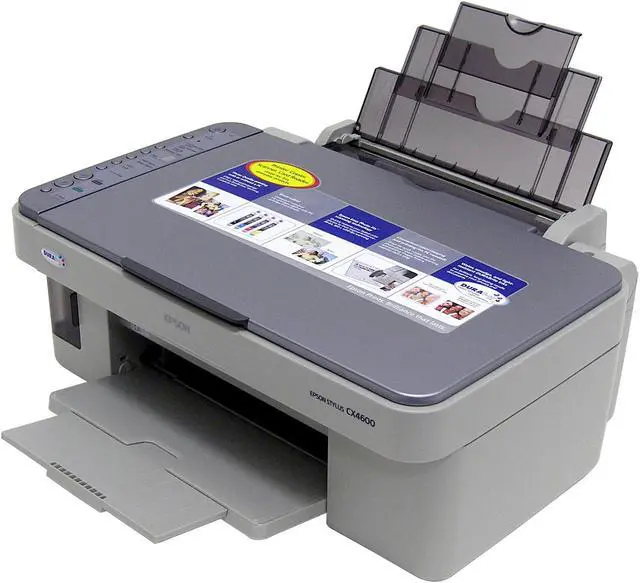 Alt view image 2 of 9 - EPSON Stylus CX4600 C11C571001 15 ppm Black Print Speed 5760 x 1440 dpi Color Print Quality USB InkJet MFC / All-In-One Color Printer