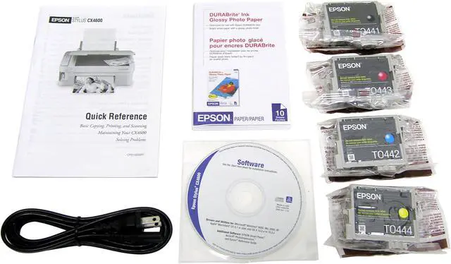 Alt view image 8 of 9 - EPSON Stylus CX4600 C11C571001 15 ppm Black Print Speed 5760 x 1440 dpi Color Print Quality USB InkJet MFC / All-In-One Color Printer