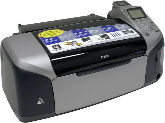 Alt view image 2 of 12 - EPSON Stylus Photo R320 C11C582001 15 ppm Black Print Speed 5760 x 1440 Color Print Quality USB InkJet Photo Color Printer
