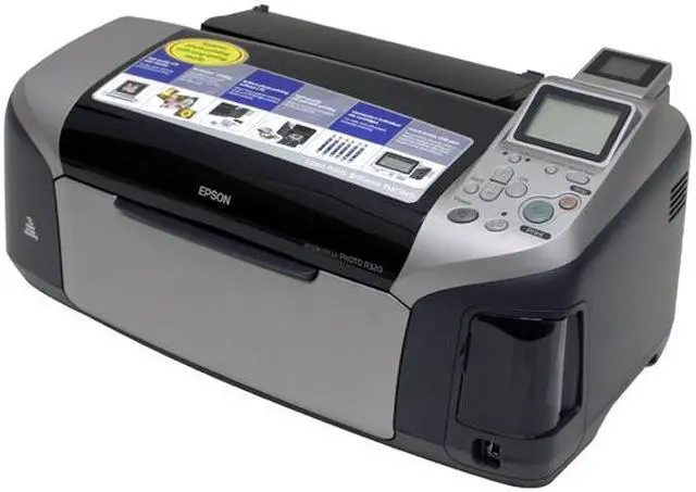 Alt view image 3 of 12 - EPSON Stylus Photo R320 C11C582001 15 ppm Black Print Speed 5760 x 1440 Color Print Quality USB InkJet Photo Color Printer