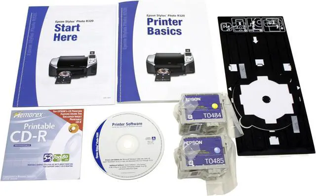 Alt view image 11 of 12 - EPSON Stylus Photo R320 C11C582001 15 ppm Black Print Speed 5760 x 1440 Color Print Quality USB InkJet Photo Color Printer