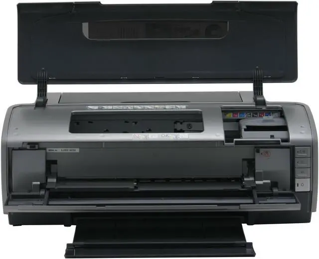 Alt view image 4 of 16 - EPSON Stylus Photo R1800 C11C589011 5760 x 1440 optimized dpi Color Print Quality USB InkJet Photo Color Printer