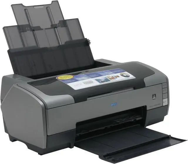 Alt view image 7 of 16 - EPSON Stylus Photo R1800 C11C589011 5760 x 1440 optimized dpi Color Print Quality USB InkJet Photo Color Printer