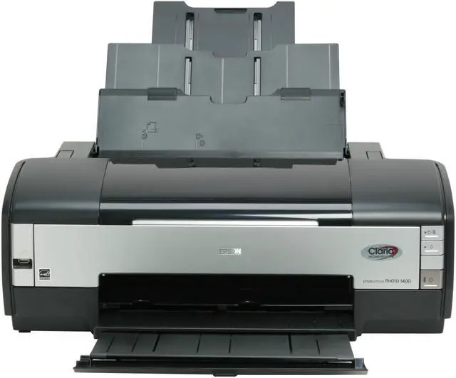 Alt view image 2 of 14 - EPSON Stylus Photo 1400 C11C655001 Up to 15 ppm Black Print Speed USB InkJet Photo Color Printer
