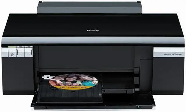 Alt view image 4 of 4 - EPSON Stylus Photo R280 C11C691201 Up to 37 ppm Black Print Speed 5760 x 1440 dpi Color Print Quality USB InkJet Photo Color Printer