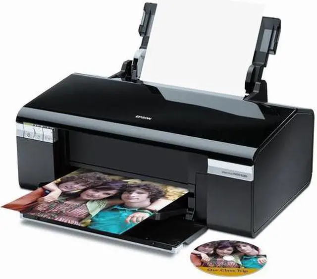 Alt view image 2 of 4 - EPSON Stylus Photo R280 C11C691201 Up to 37 ppm Black Print Speed 5760 x 1440 dpi Color Print Quality USB InkJet Photo Color Printer
