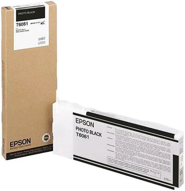 Main image of EPSON T606100 220 ml UltraChrome Ink Cartridge Photo Black